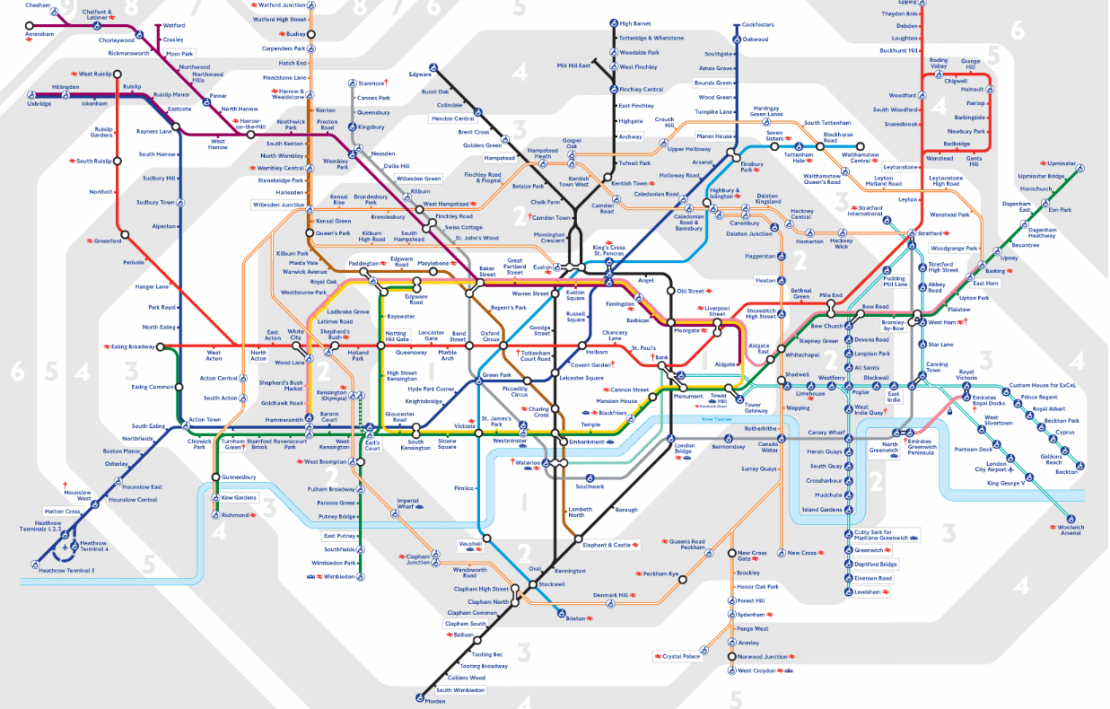 Undergrunnskart for London
